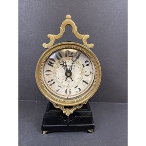 Vintage Timeworks Inc G. Revel Palais Royal Brass Alarm Clock Works Alarm Doesnt